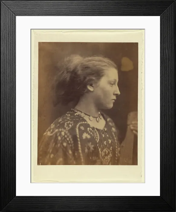 Framed Print : Sappho, 1866. Creator: Julia Margaret Cameron Framed Print : Sappho, 1866. Creator: Julia Margaret Cameron