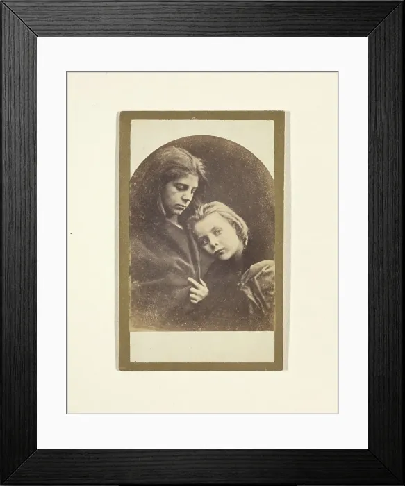 Framed Print : Two Children, 1870. Creator: Julia Margaret Cameron Framed Print : Two Children, 1870. Creator: Julia Margaret Cameron