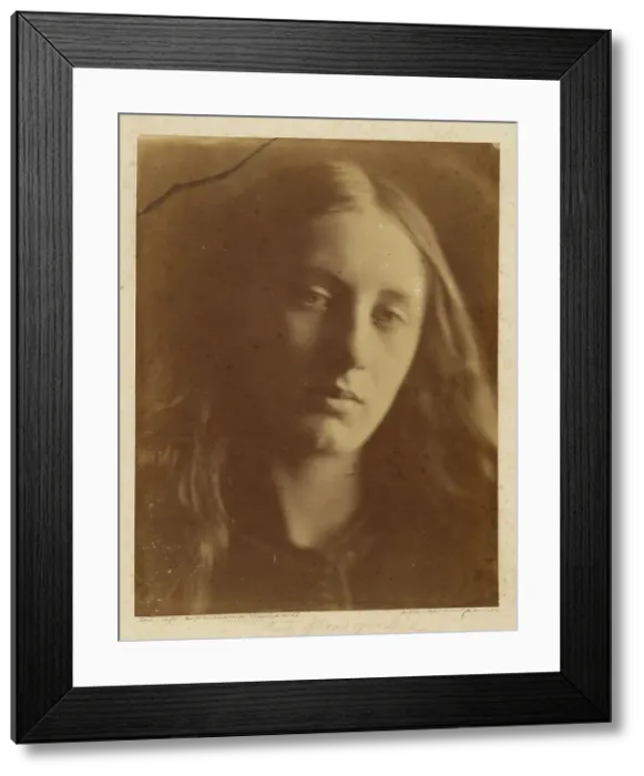 Framed Print : Study Head of St. John, 1866. Creator: Julia Margaret Cameron Framed Print : Study Head of St. John, 1866. Creator: Julia Margaret Cameron
