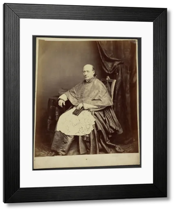 Framed Print : Portrait of a bishop, 1850-1870. Creator: Fratelli D'Alessandri Framed Print : Portrait of a bishop, 1850-1870. Creator: Fratelli D'Alessandri