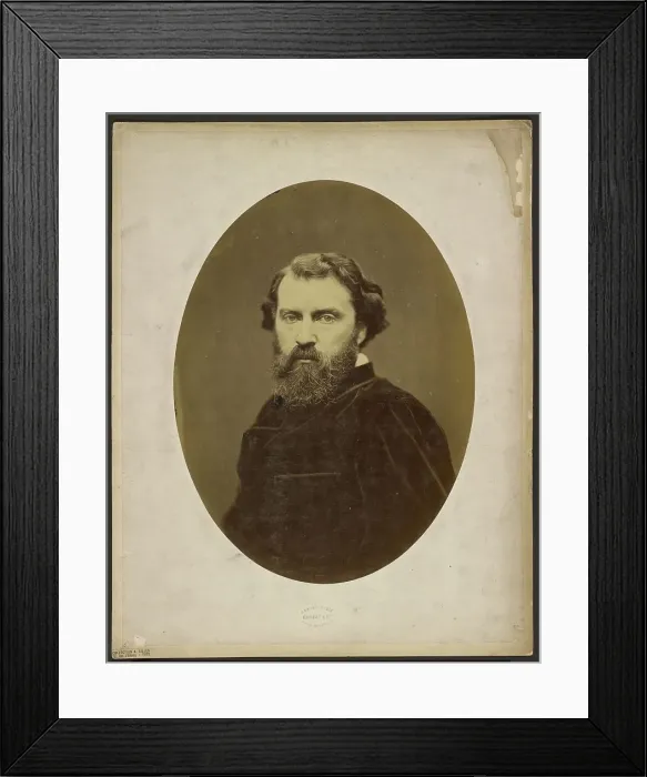 Framed Print : Portrait of a man, 1870-1900. Creator: Etienne Carjat Framed Print : Portrait of a man, 1870-1900. Creator: Etienne Carjat