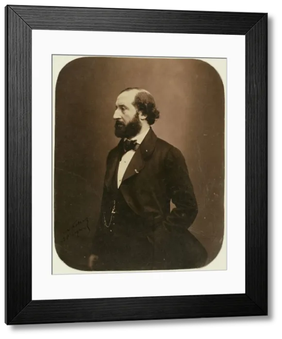 Framed Print : Emile Augier, about August 1857. Creator: Nadar Framed Print : Emile Augier, about August 1857. Creator: Nadar