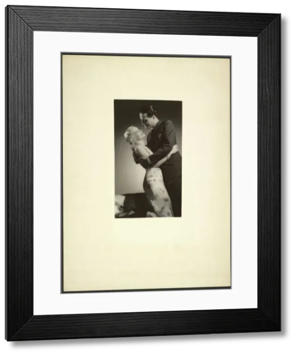 Framed Print : Man and woman embracing, about 1931-1940. Creator: Gunther Krampf Framed Print : Man and woman embracing, about 1931-1940. Creator: Gunther Krampf