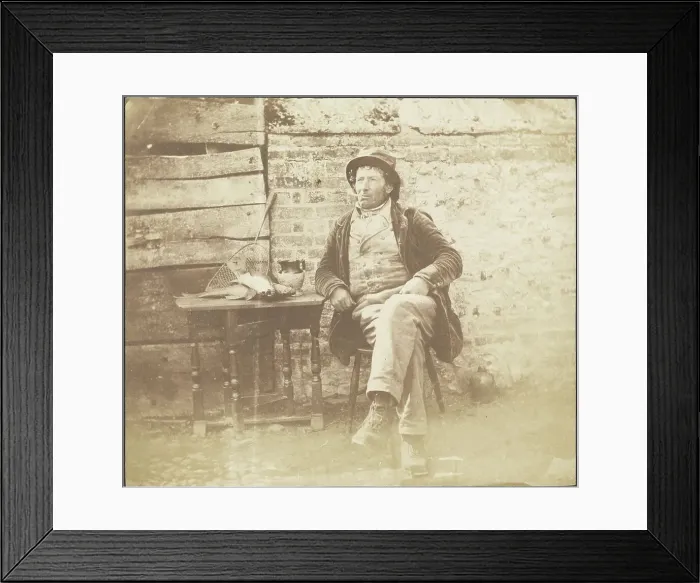 Framed Print : Seated Man, about 1855-1865. Creator: John Whistler Framed Print : Seated Man, about 1855-1865. Creator: John Whistler