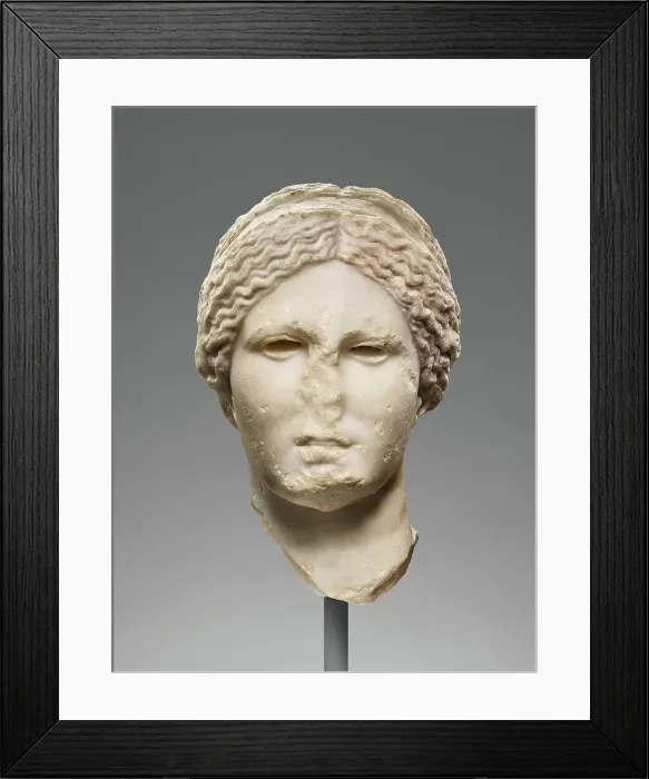 Framed Print : Head of Venus (Knidian Aphrodite type), 99-75 BC. Creator: Unknown Framed Print : Head of Venus (Knidian Aphrodite type), 99-75 BC. Creator: Unknown