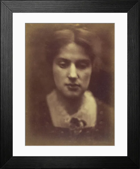 Framed Print : Marie Spartali, 1870. Creator: Julia Margaret Cameron Framed Print : Marie Spartali, 1870. Creator: Julia Margaret Cameron