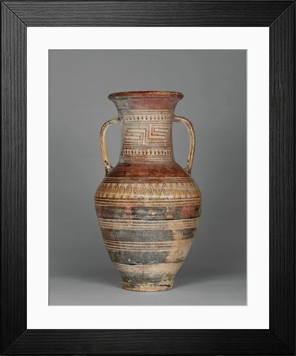 Framed Print : Geometric amphora, 775-750 BC. Creator: Unknown Framed Print : Geometric amphora, 775-750 BC. Creator: Unknown