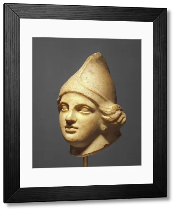 Framed Print : Head of an Amazon, late 5th century BC. Creator: Unknown Framed Print : Head of an Amazon, late 5th century BC. Creator: Unknown