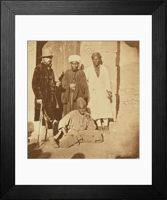 Framed Print : Group portrait of four men, about 1860-1880. Creator: Unknown Framed Print : Group portrait of four men, about 1860-1880. Creator: Unknown