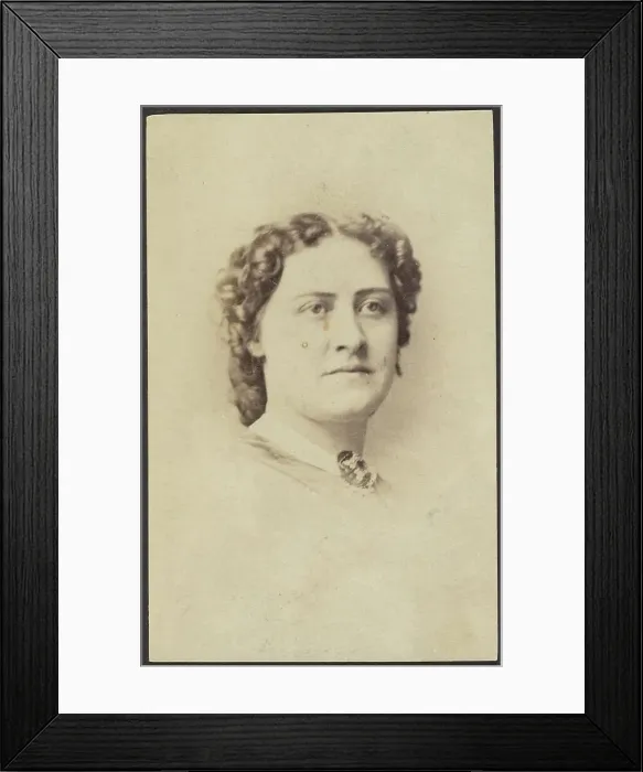 Framed Print : Portrait of Miss Latimer, about 1860. Creator: Unknown Framed Print : Portrait of Miss Latimer, about 1860. Creator: Unknown