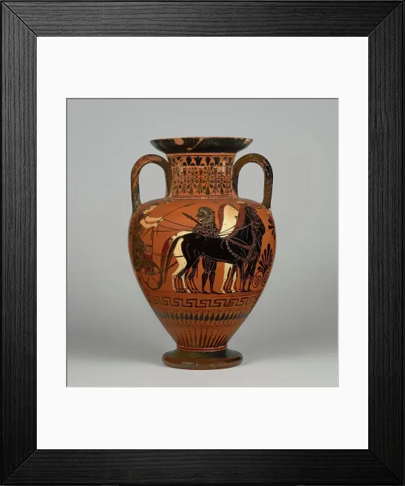 Framed Print : Attic Black-Figure Neck-Amphora, 530-520 BC. Creators: Bareiss Painter, Medea Group Framed Print : Attic Black-Figure Neck-Amphora, 530-520 BC. Creators: Bareiss Painter, Medea Group