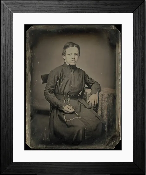 Framed Print : Portrait of a Priest, about 1854-1856. Creator: Unknown Framed Print : Portrait of a Priest, about 1854-1856. Creator: Unknown