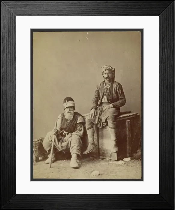 Framed Print : Portrait of two men, about 1870-1880. Creator: Unknown Framed Print : Portrait of two men, about 1870-1880. Creator: Unknown