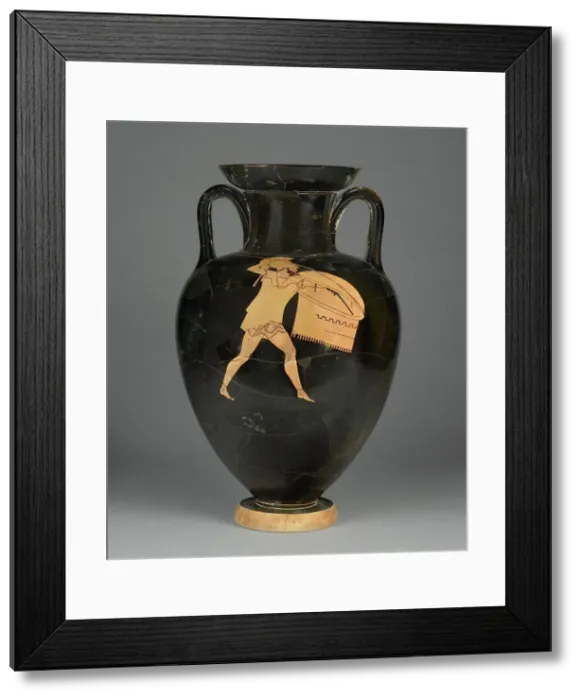 Framed Print : Attic Red-Figure Neck-Amphora, 500-480 BC. Creator: Berlin Painter Framed Print : Attic Red-Figure Neck-Amphora, 500-480 BC. Creator: Berlin Painter