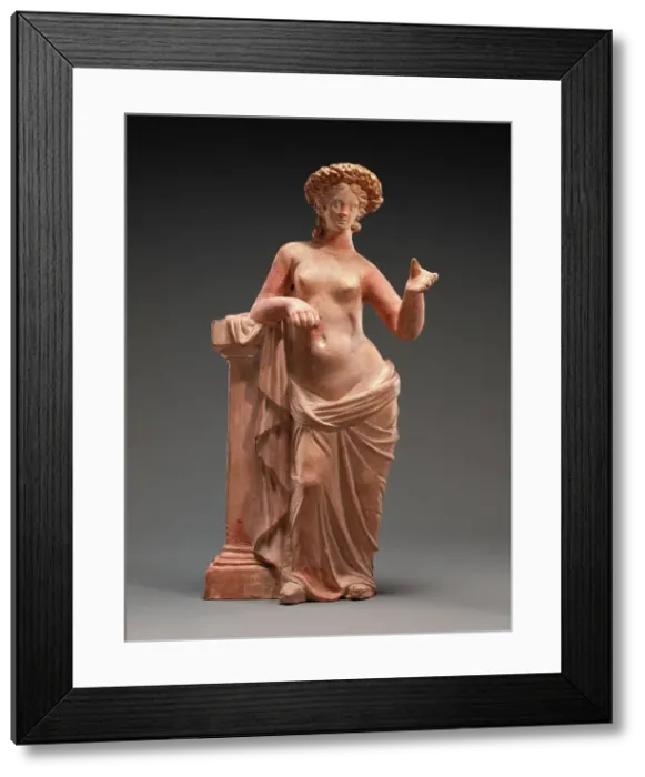 Framed Print : Statuette of Aphrodite Leaning on a Pillar, 250-200 BC. Creator: Unknown Framed Print : Statuette of Aphrodite Leaning on a Pillar, 250-200 BC. Creator: Unknown