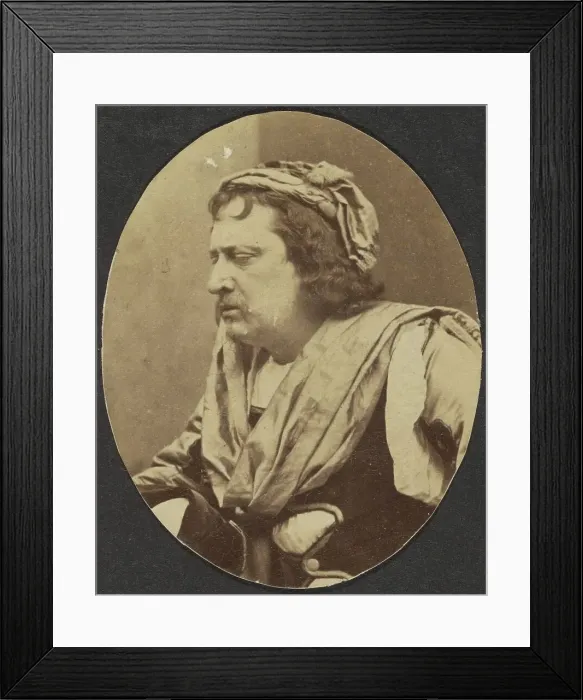 Framed Print : Portrait of a Man in Costume, late 19th century. Creator: Unknown Framed Print : Portrait of a Man in Costume, late 19th century. Creator: Unknown