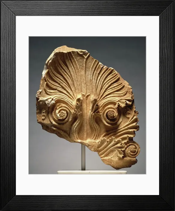 Framed Print : Anthemion of a Grave Stele, about 320 BC. Creator: Unknown Framed Print : Anthemion of a Grave Stele, about 320 BC. Creator: Unknown