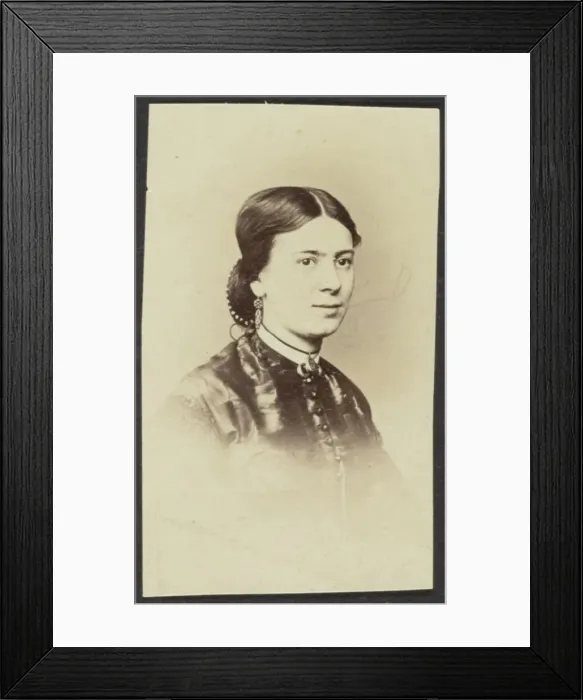 Framed Print : Portrait of a Woman, late 19th century. Creator: Unknown Framed Print : Portrait of a Woman, late 19th century. Creator: Unknown