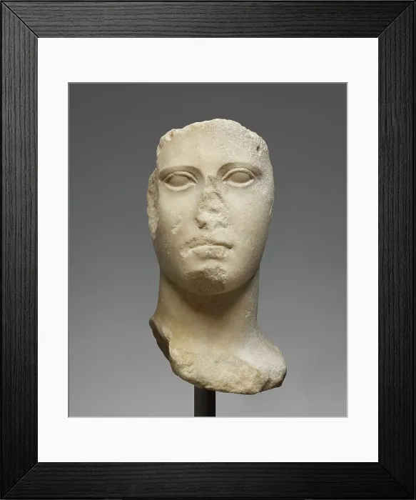 Framed Print : Head from an Acrolithic Statue, 440-420 BC. Creator: Unknown Framed Print : Head from an Acrolithic Statue, 440-420 BC. Creator: Unknown