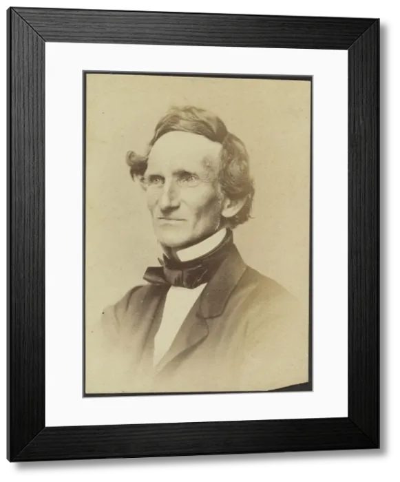 Framed Print : Portrait of Jefferson Davis, about 1860-1880. Creator: Unknown Framed Print : Portrait of Jefferson Davis, about 1860-1880. Creator: Unknown