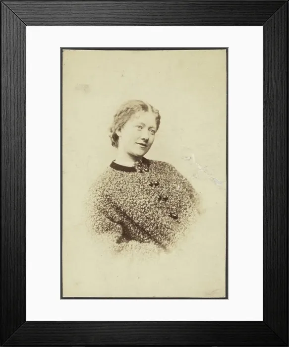 Framed Print : Portrait of a Woman, late 19th century. Creator: Unknown Framed Print : Portrait of a Woman, late 19th century. Creator: Unknown