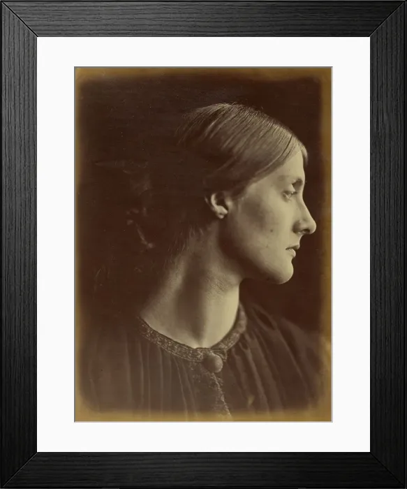 Framed Print : Mrs. Herbert Duckworth, 1867. Creator: Julia Margaret Cameron Framed Print : Mrs. Herbert Duckworth, 1867. Creator: Julia Margaret Cameron