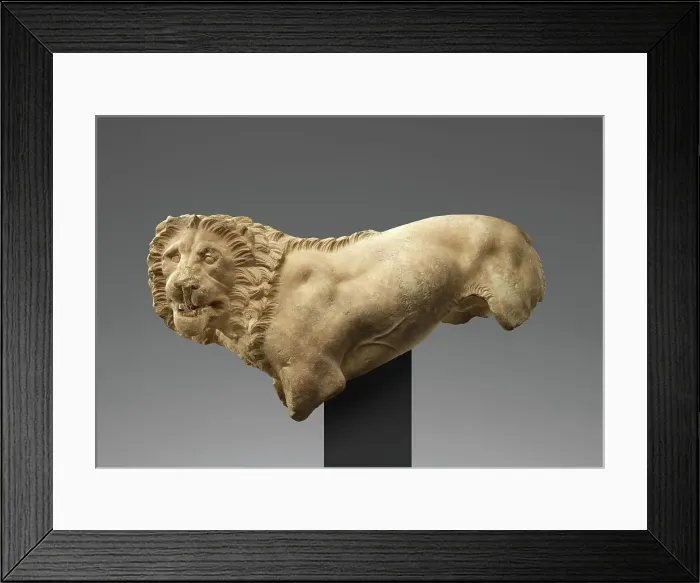Framed Print : Statue of a Funerary Lion, about 325 BC. Creator: Unknown Framed Print : Statue of a Funerary Lion, about 325 BC. Creator: Unknown