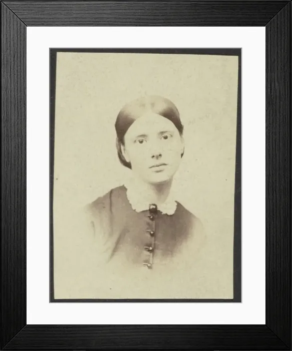 Framed Print : Portrait of a Woman, late 19th century. Creator: Unknown