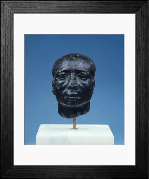 Framed Print : Head of a Priest, 3rd-2nd century BC. Creator: Unknown Framed Print : Head of a Priest, 3rd-2nd century BC. Creator: Unknown