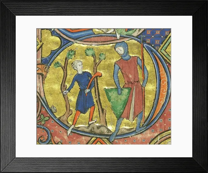 Framed Print : Wenceslaus Psalter, about 1250-1260. Creator: Unknown Framed Print : Wenceslaus Psalter, about 1250-1260. Creator: Unknown