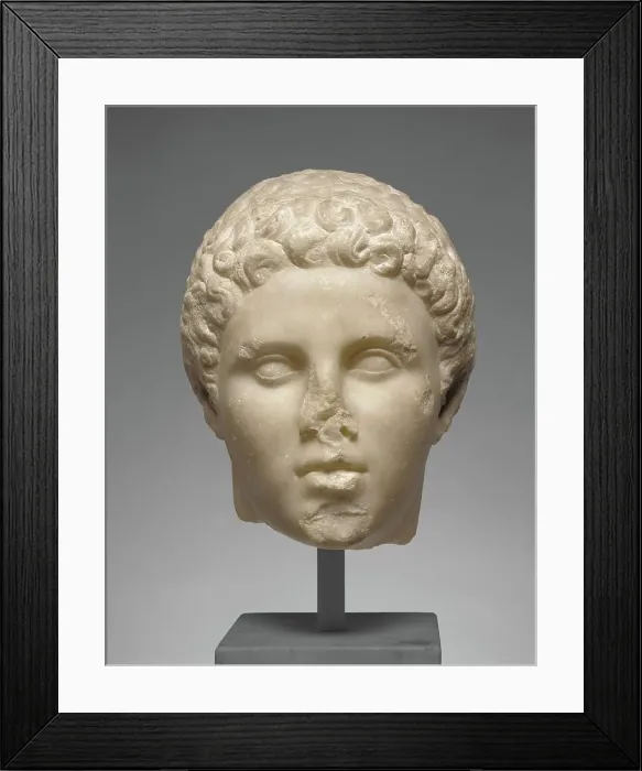 Framed Print : Portrait of Hephaistion, about 320 BC. Creator: Unknown Framed Print : Portrait of Hephaistion, about 320 BC. Creator: Unknown