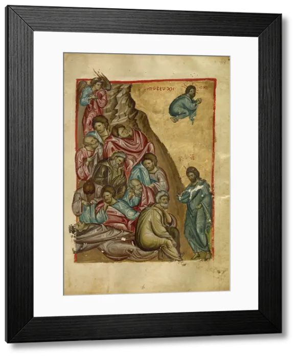 Framed Print : Gospel Book, early-late 13th century. Creator: Unknown Framed Print : Gospel Book, early-late 13th century. Creator: Unknown