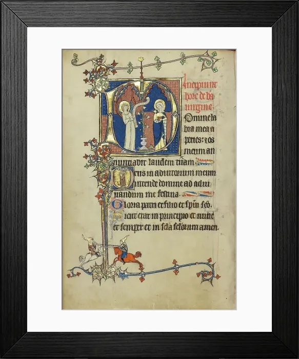 Framed Print : Ruskin Hours, about 1300. Creator: Unknown Framed Print : Ruskin Hours, about 1300. Creator: Unknown