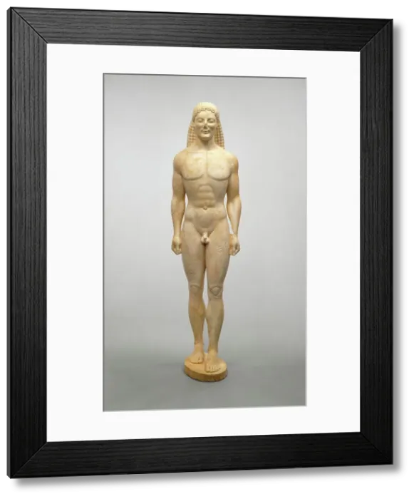 Framed Print : Kouros, about 530 BC or modern forgery. Creator: Unknown Framed Print : Kouros, about 530 BC or modern forgery. Creator: Unknown