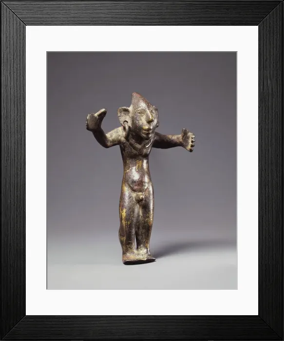 Framed Print : Statuette of a Grotesque Male Figure, second half of 1st century BC. Creator: Unknown Framed Print : Statuette of a Grotesque Male Figure, second half of 1st century BC. Creator: Unknown