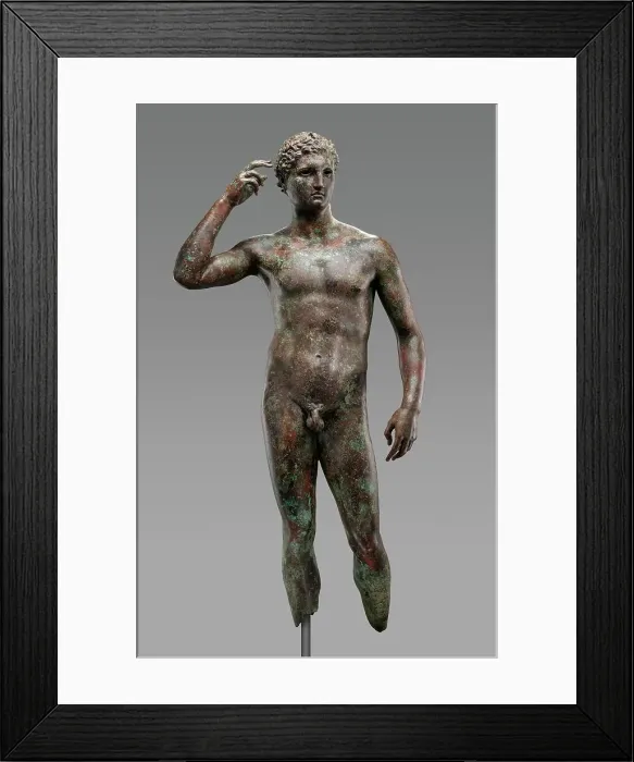 Framed Print : Statue of a Victorious Youth, 300-100 BC. Creator: Unknown Framed Print : Statue of a Victorious Youth, 300-100 BC. Creator: Unknown