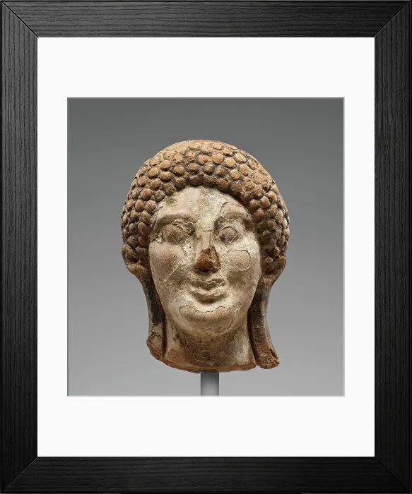 Framed Print : Head of a Kore, about 500 BC. Creator: Unknown Framed Print : Head of a Kore, about 500 BC. Creator: Unknown