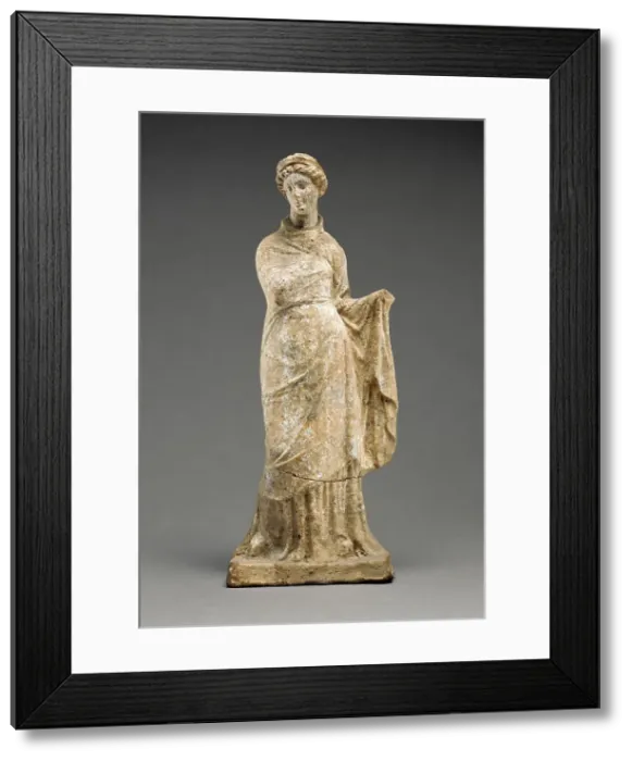 Framed Print : Statuette of a Draped Female Figure, 4th-3rd century BC. Creator: Unknown Framed Print : Statuette of a Draped Female Figure, 4th-3rd century BC. Creator: Unknown