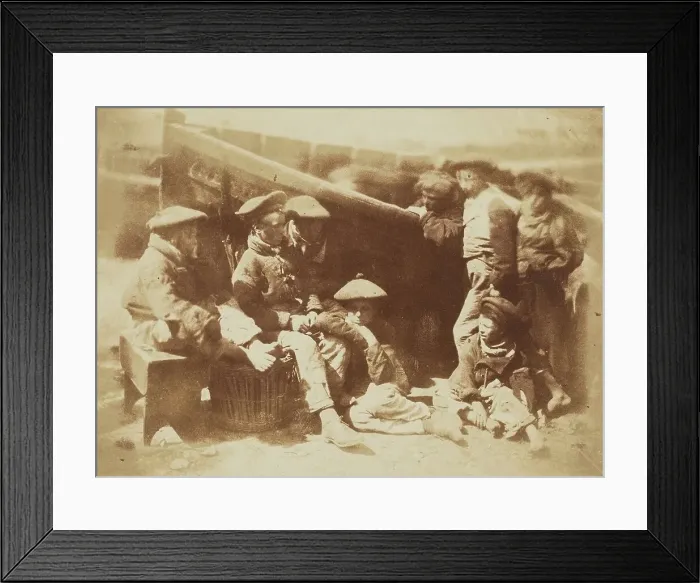 Framed Print : Fisher Laddies, Newhaven, 1843-1848. Creator: Hill & Adamson Framed Print : Fisher Laddies, Newhaven, 1843-1848. Creator: Hill & Adamson
