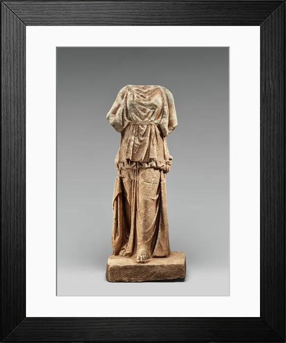 Framed Print : Statuette of a Kore, 350-300 BC. Creator: Unknown Framed Print : Statuette of a Kore, 350-300 BC. Creator: Unknown