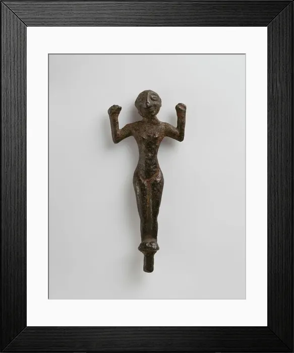 Framed Print : Statuette of a Female Figure, 6th-5th century BC. Creator: Unknown Framed Print : Statuette of a Female Figure, 6th-5th century BC. Creator: Unknown