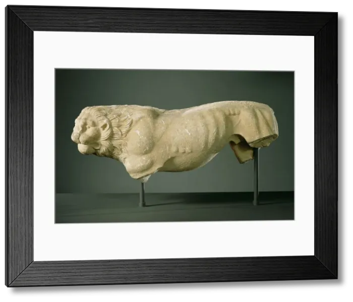 Framed Print : Funerary Lion, about 350 BC. Creator: Unknown Framed Print : Funerary Lion, about 350 BC. Creator: Unknown