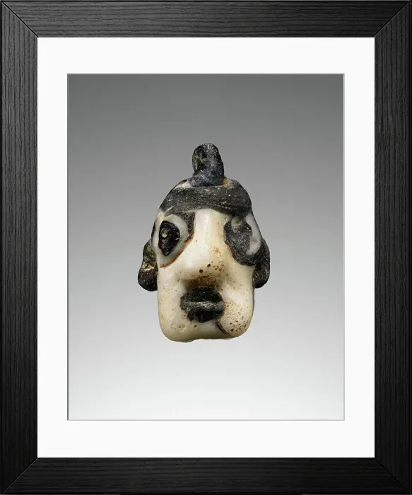 Framed Print : Mask Bead, 5th-4th century BC. Creator: Unknown Framed Print : Mask Bead, 5th-4th century BC. Creator: Unknown