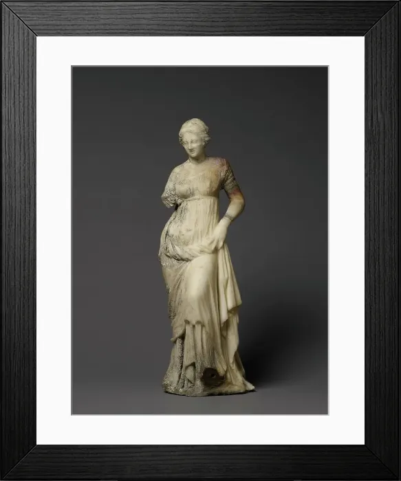Framed Print : Statuette of a Woman, 1st century BC. Creator: Unknown Framed Print : Statuette of a Woman, 1st century BC. Creator: Unknown