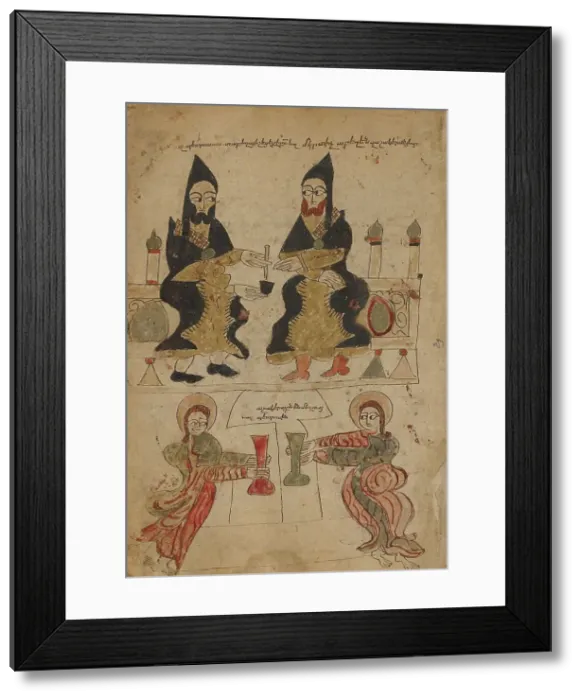 Framed Print : Gospel Book, 1386. Creator: Unknown Framed Print : Gospel Book, 1386. Creator: Unknown