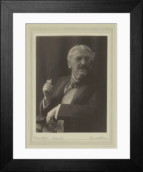 Framed Print : Hubert Bland (Fabian Soc), about 1895-1900. Creator: Frederick Henry Evans Framed Print : Hubert Bland (Fabian Soc), about 1895-1900. Creator: Frederick Henry Evans
