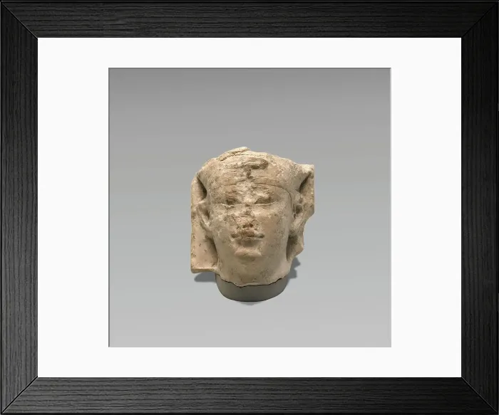 Framed Print : Head of a Ptolemy as Pharaoh (Sculptor's Model), 250-50 B.C. Creator: Unknown Framed Print : Head of a Ptolemy as Pharaoh (Sculptor's Model), 250-50 B.C. Creator: Unknown