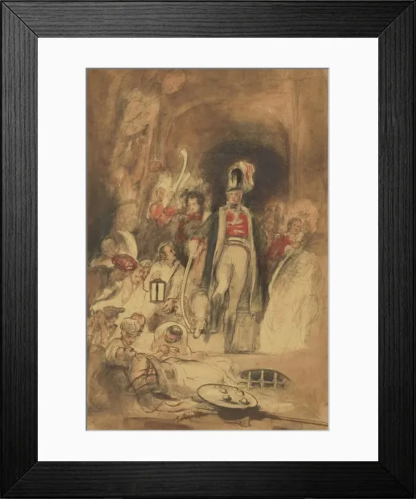 Framed Print : Study for Sir David Baird Discovering the Body of Tipu Sahib, about 1834-1836. Creator: David Wilkie Framed Print : Study for Sir David Baird Discovering the Body of Tipu Sahib, about 1834-1836. Creator: David Wilkie