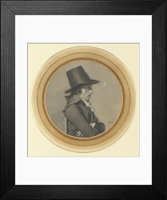 Framed Print : Portrait of Andre-Antoine Bernard, called Bernard de Saintes, 1795. Creator: Jacques-Louis David Framed Print : Portrait of Andre-Antoine Bernard, called Bernard de Saintes, 1795. Creator: Jacques-Louis David
