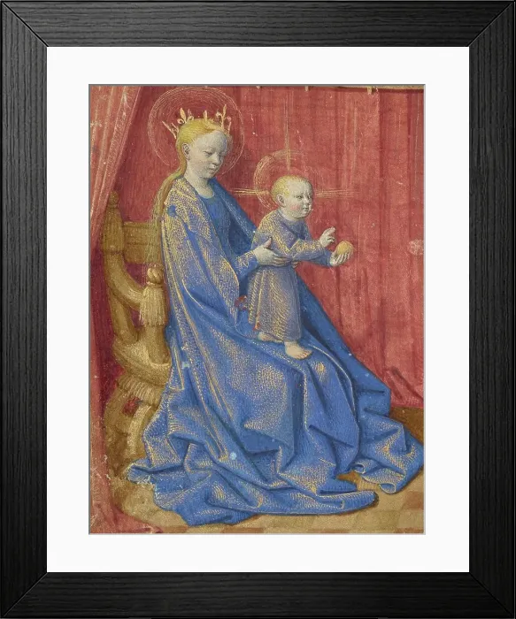 Framed Print : Hours of Simon de Varie, 1455. Creator: Jean Fouquet Framed Print : Hours of Simon de Varie, 1455. Creator: Jean Fouquet